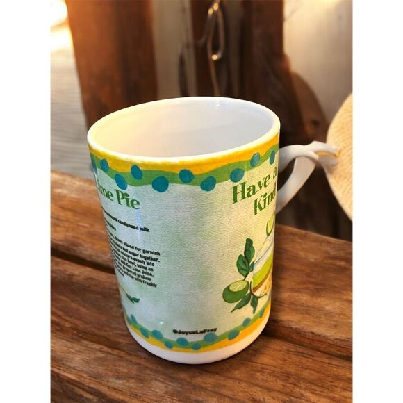 Cuppa Ceramic Coffee Mug Key Lime Pie Recipe Multicolor Key West Florida Cute - Picture 5 of 9